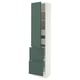 SEKTION / MAXIMERA High cab w door/2 fronts/4 drawers, white/Aspudden dark gray-green, 18x15x80 "