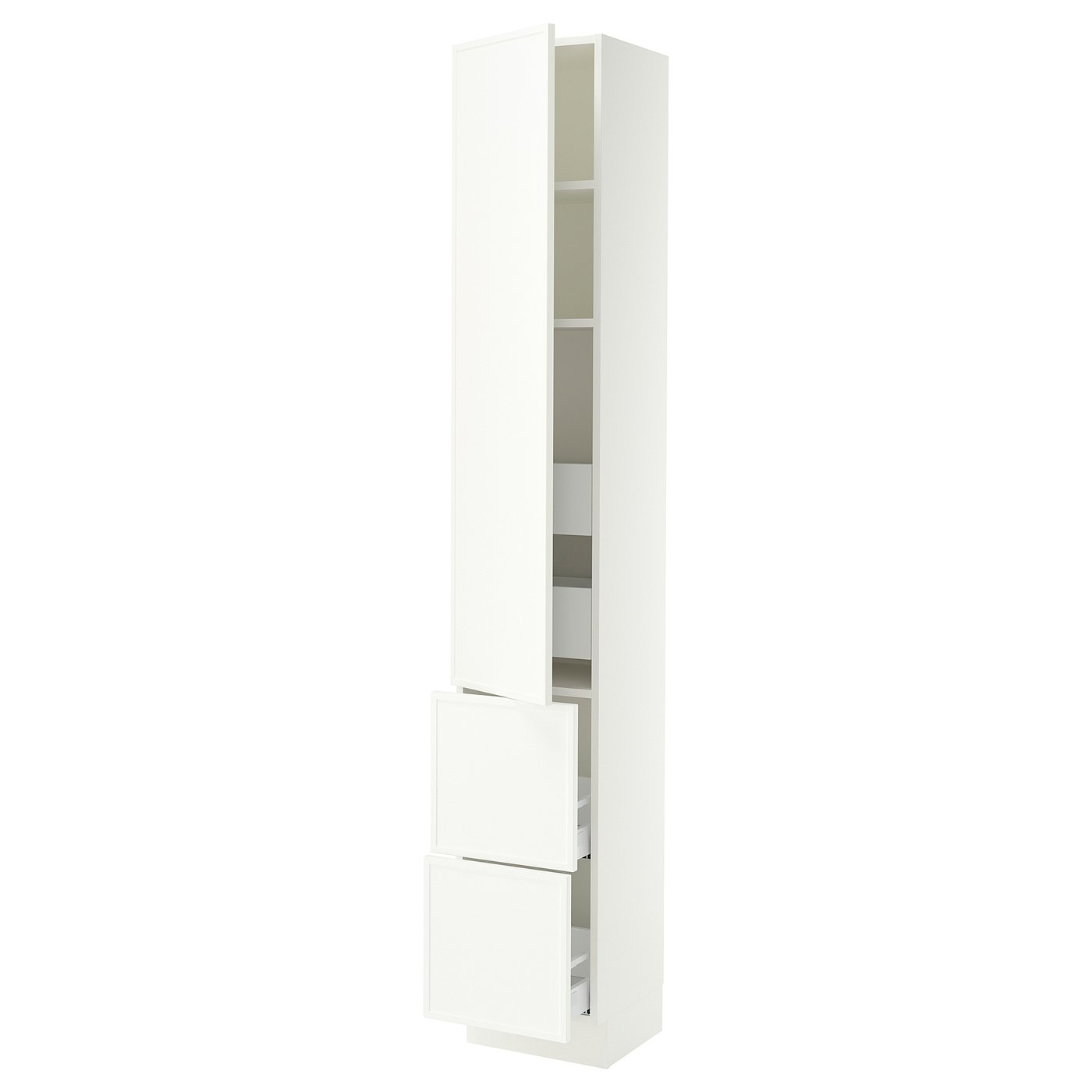 SEKTION / MAXIMERA high cab w door/2 fronts/4 drawers, white