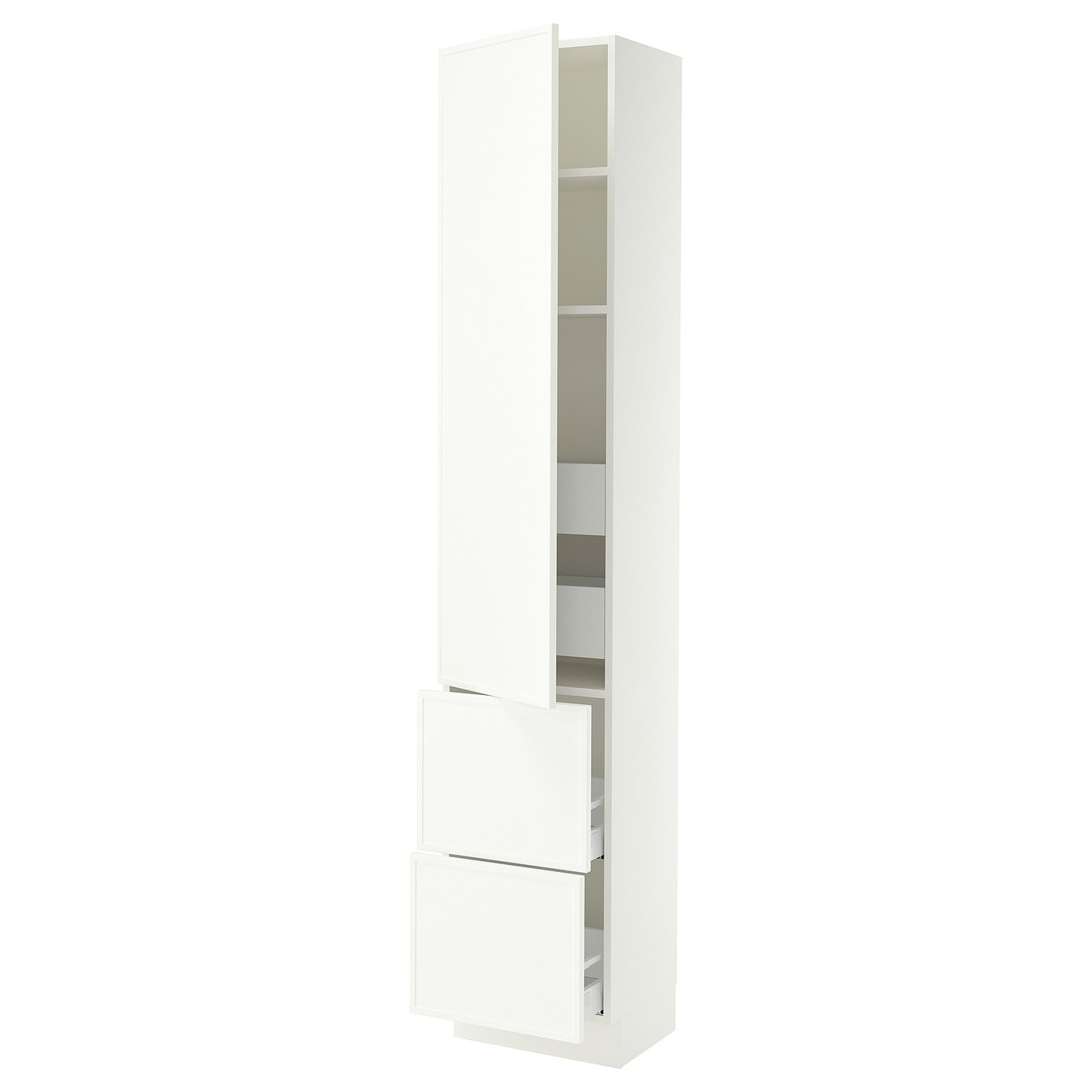 SEKTION / MAXIMERA high cab w door/2 fronts/4 drawers, white