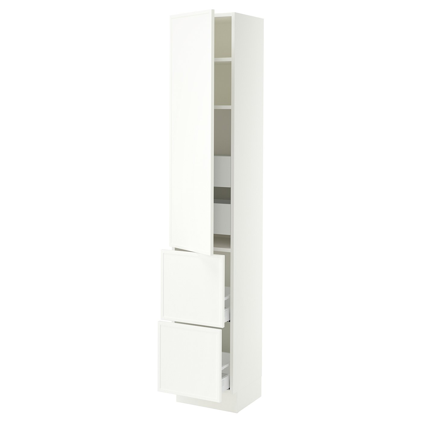 SEKTION / MAXIMERA high cab w door/2 fronts/4 drawers, white