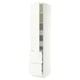 SEKTION / MAXIMERA High cab w door/2 fronts/4 drawers, white/Aspudden matte white, 18x24x90 "