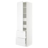 SEKTION / MAXIMERA High cab w door/2 fronts/4 drawers, white/Axstad matte white, 24x24x90 "
