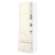 SEKTION / MAXIMERA High cab w door/2 fronts/4 drawers, white/Bodbyn off-white, 24x24x80 "