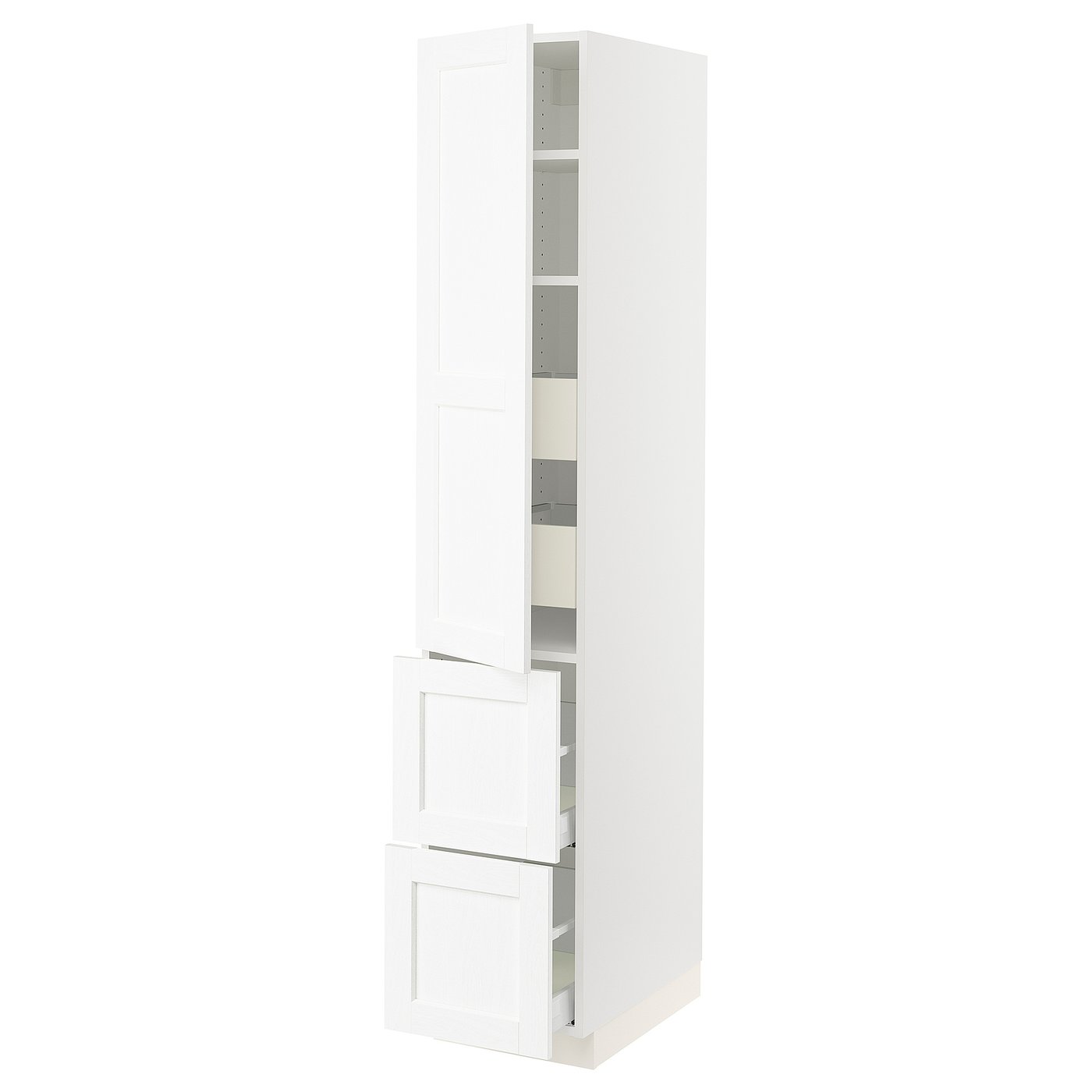 SEKTION / MAXIMERA high cab w door/2 fronts/4 drawers, white