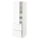 SEKTION / MAXIMERA High cab w door/2 fronts/4 drawers, white Enköping/white wood effect, 24x24x80 "