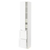 SEKTION / MAXIMERA High cab w door/2 fronts/4 drawers, white Enköping/white wood effect, 15x15x80 "