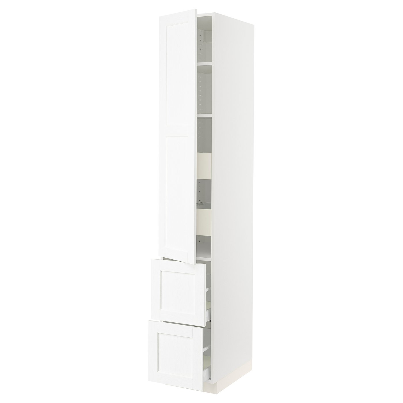SEKTION / MAXIMERA high cab w door/2 fronts/4 drawers, white
