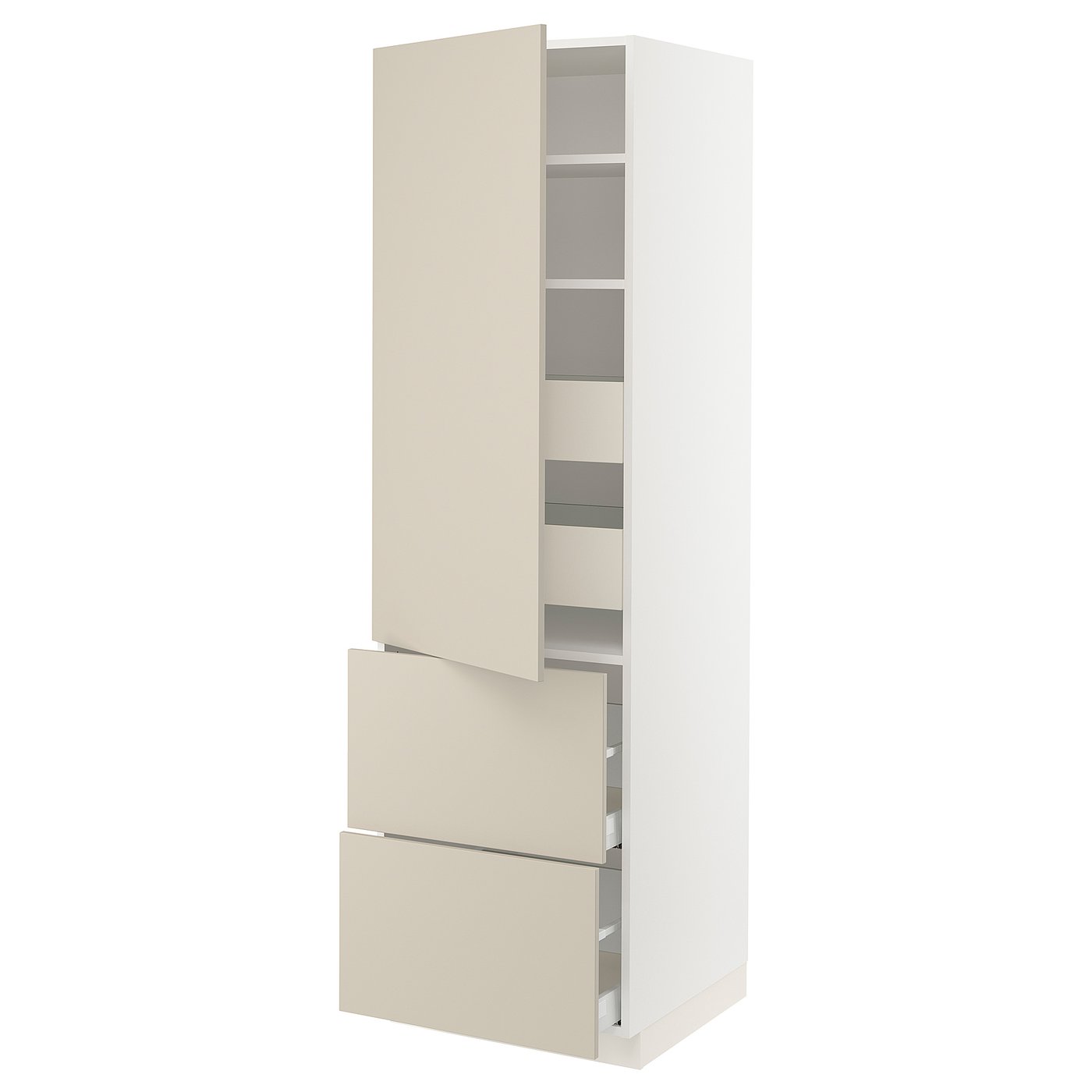 SEKTION / MAXIMERA high cab w door/2 fronts/4 drawers, white
