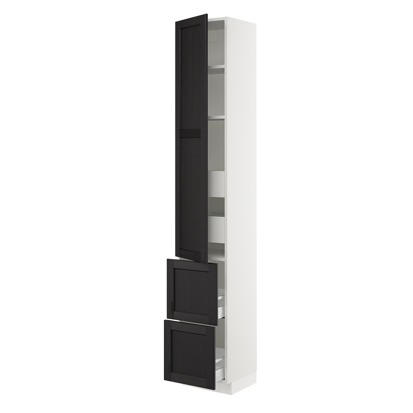 SEKTION / MAXIMERA high cab w door/2 fronts/4 drawers, white