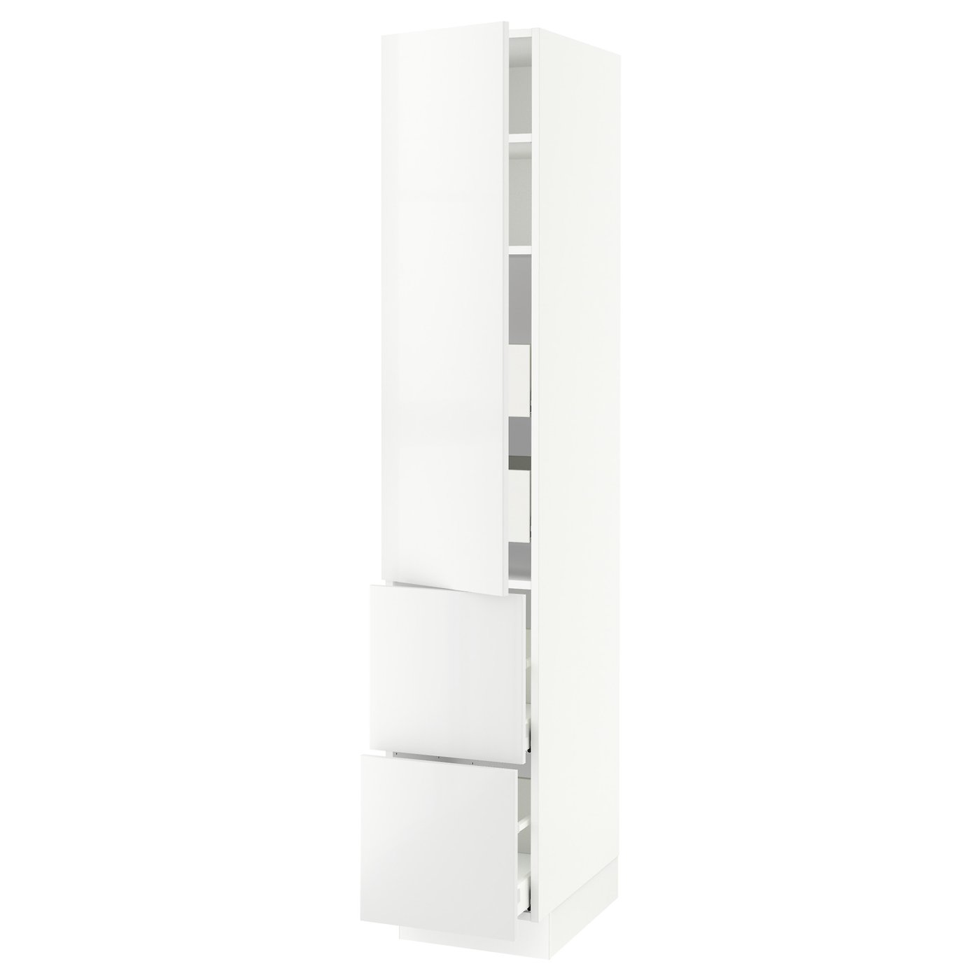 SEKTION / MAXIMERA high cab w door/2 fronts/4 drawers, white