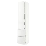 SEKTION / MAXIMERA High cab w door/2 fronts/4 drawers, white/Ringhult white, 18x24x90 "