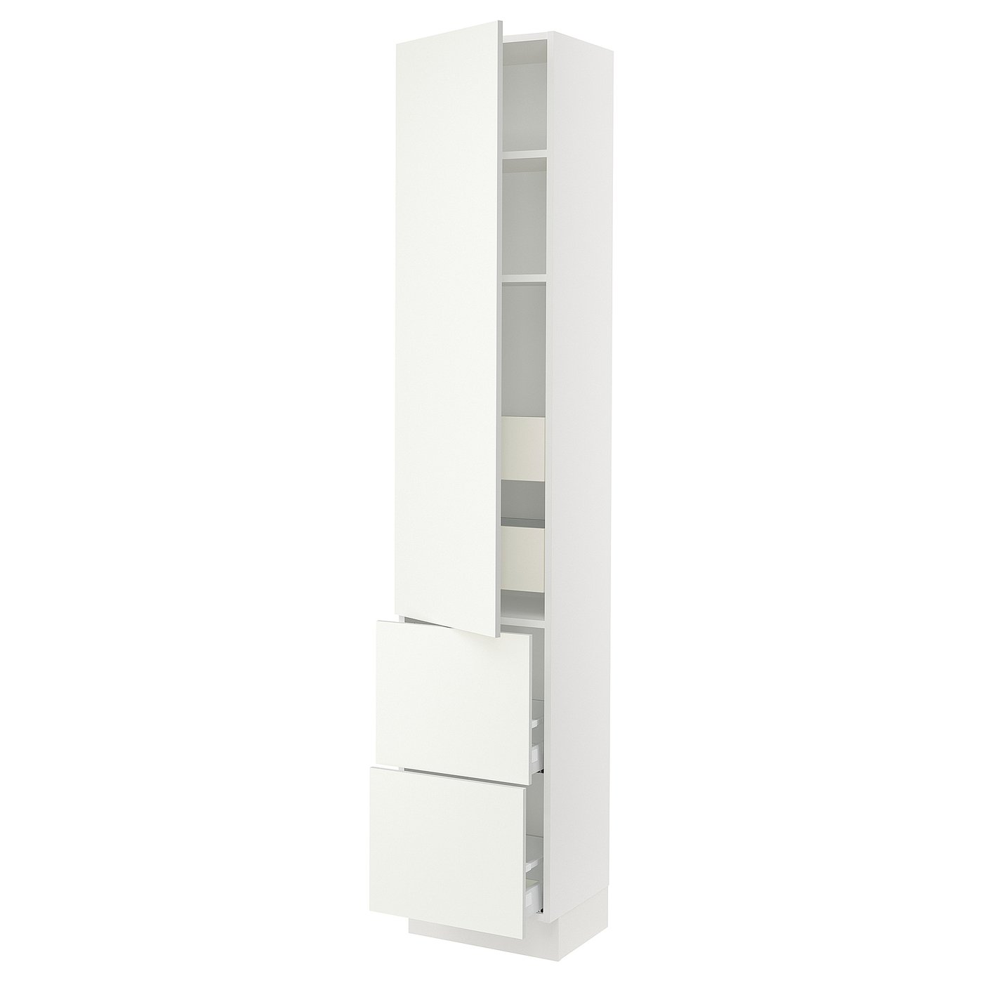 SEKTION / MAXIMERA high cab w door/2 fronts/4 drawers, white