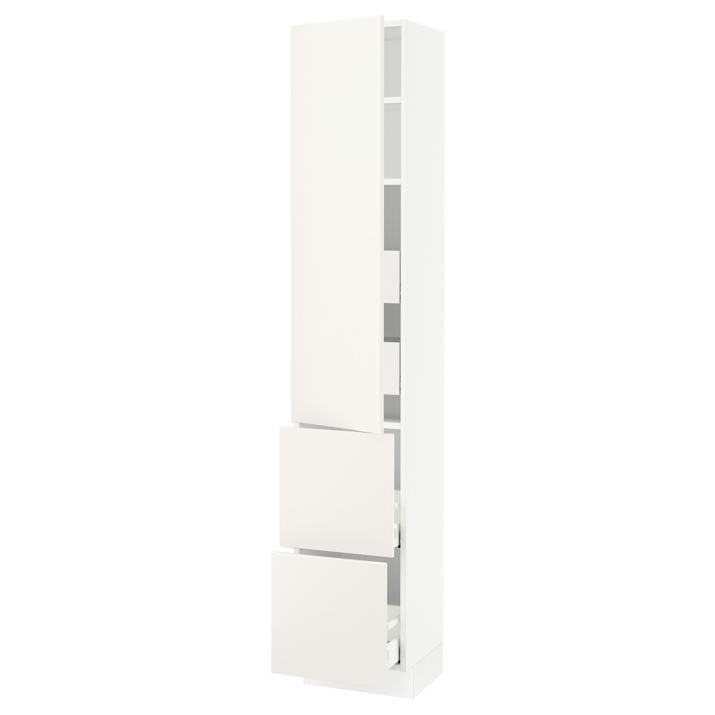 SEKTION / MAXIMERA high cab w door/2 fronts/4 drawers, white