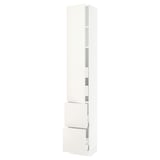 SEKTION / MAXIMERA High cab w door/2 fronts/4 drawers, white/Veddinge white, 15x15x90 "