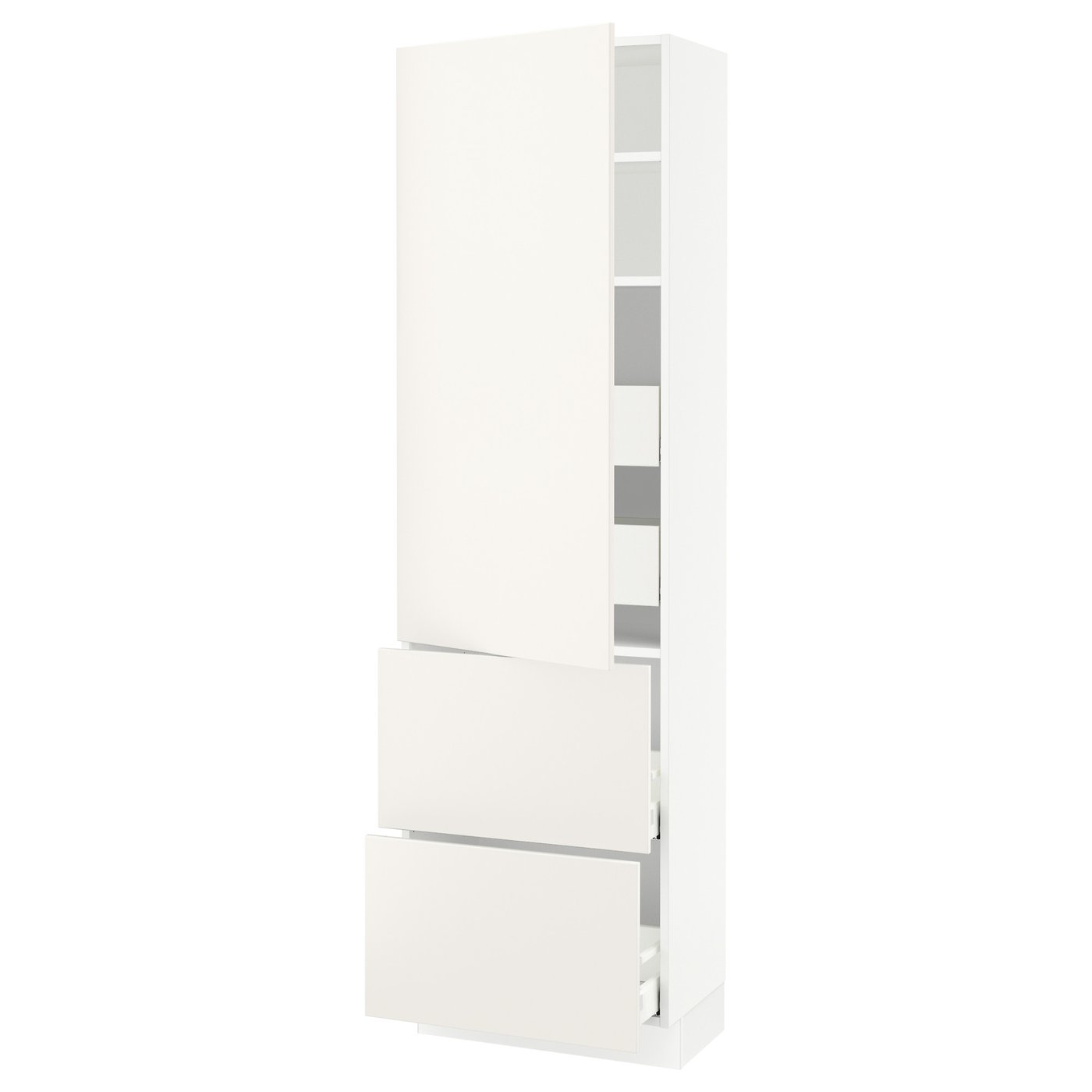 SEKTION / MAXIMERA high cab w door/2 fronts/4 drawers, white