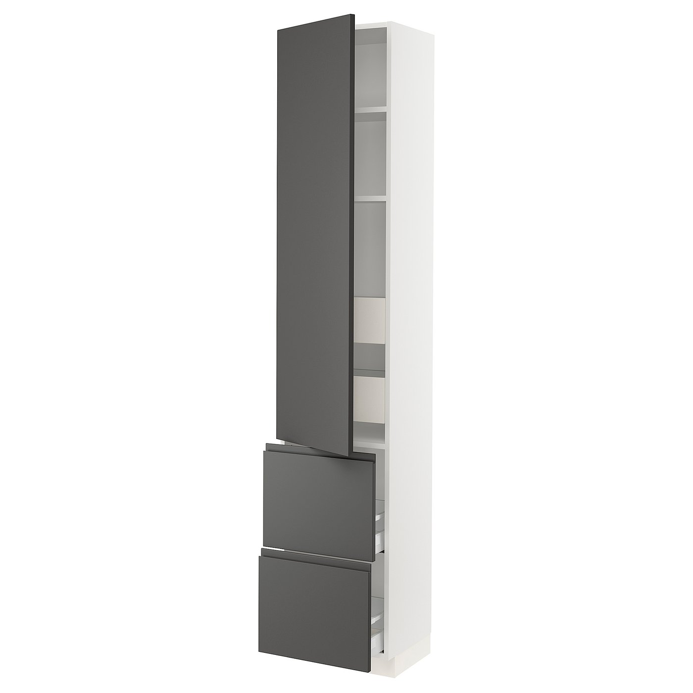 SEKTION / MAXIMERA high cab w door/2 fronts/4 drawers, white