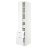 SEKTION / MAXIMERA High cab w door/3 fronts/5 drawers, white/Axstad matte white, 18x24x90 "