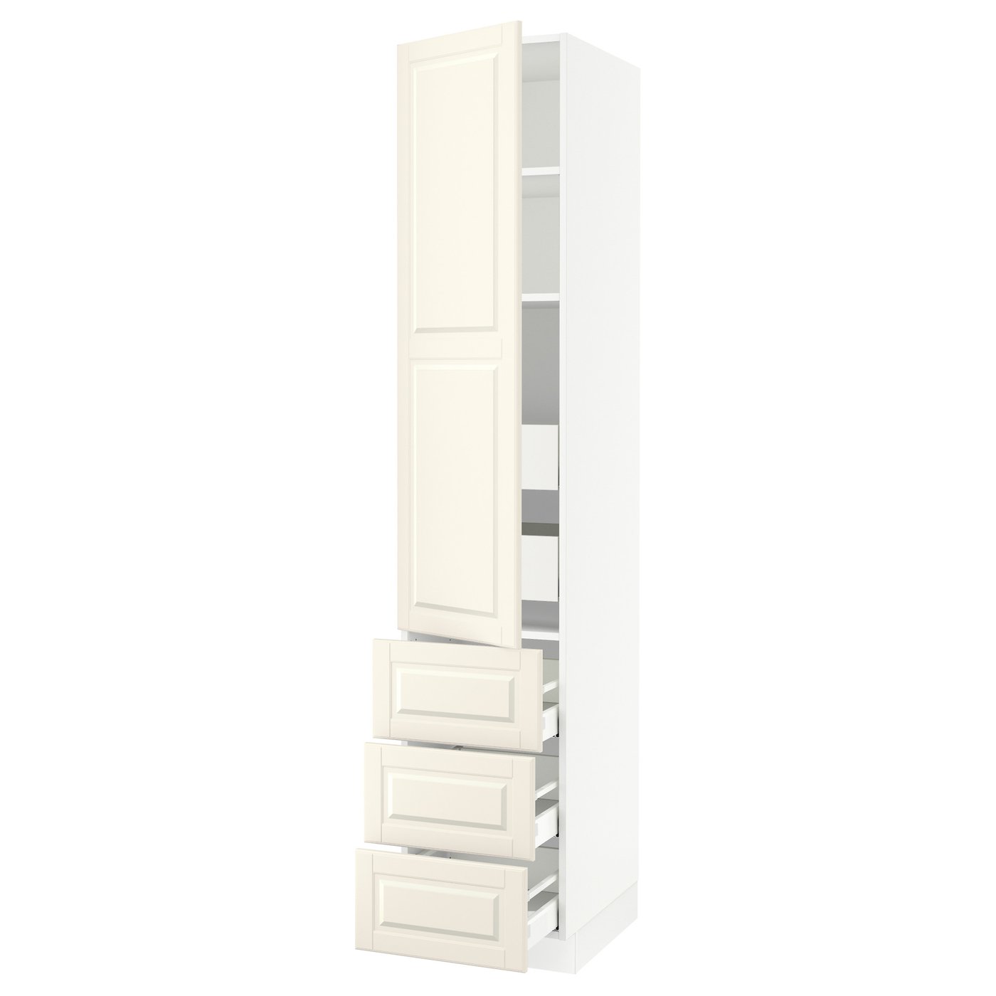 SEKTION / MAXIMERA high cab w door/3 fronts/5 drawers, white