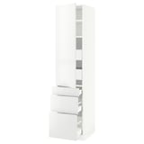 SEKTION / MAXIMERA High cab w door/3 fronts/5 drawers, white/Ringhult white, 18x24x80 "