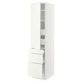 SEKTION / MAXIMERA High cab w door/3 fronts/5 drawers, white/Vallstena white, 18x24x80 "