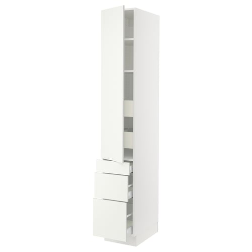 SEKTION kitchen cabinet with multiple drawers and adjustable shelves.