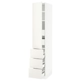 SEKTION / MAXIMERA High cab w door/3 fronts/5 drawers, white/Veddinge white, 15x24x80 "