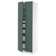 SEKTION / MAXIMERA High cabinet w 4 doors/5 drawers, white/Aspudden dark gray-green, 30x24x90 "