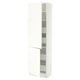 SEKTION / MAXIMERA High cb w 2 doors/shelves/4 drawers, white/Aspudden matte white, 24x15x80 "