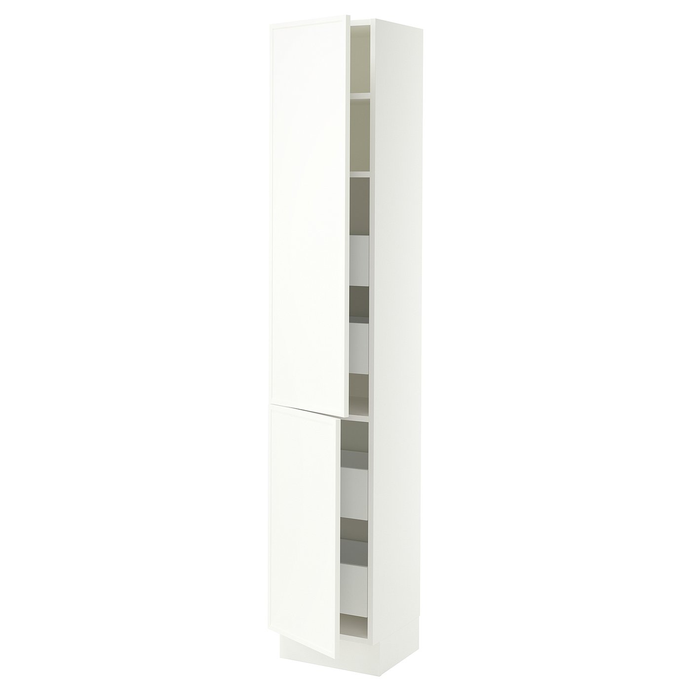 SEKTION / MAXIMERA high cb w 2 doors/shelves/4 drawers, white