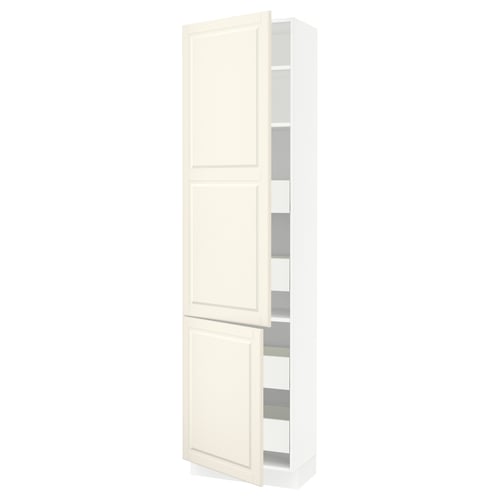 SEKTION: cream cabinet, dual doors, adjustable shelves