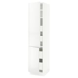 SEKTION / MAXIMERA High cb w 2 doors/shelves/4 drawers, white/Ringhult white, 18x24x80 "