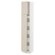 SEKTION / MAXIMERA High cb w 2 doors/shelves/5 drawers, white/Havstorp beige, 15x15x80 "