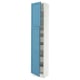 SEKTION / MAXIMERA High cb w 2 doors/shelves/5 drawers, white/Lerhyttan blue, 18x15x90 "