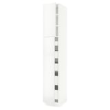 SEKTION / MAXIMERA High cb w 2 doors/shelves/5 drawers, white/Ringhult white, 15x24x90 "