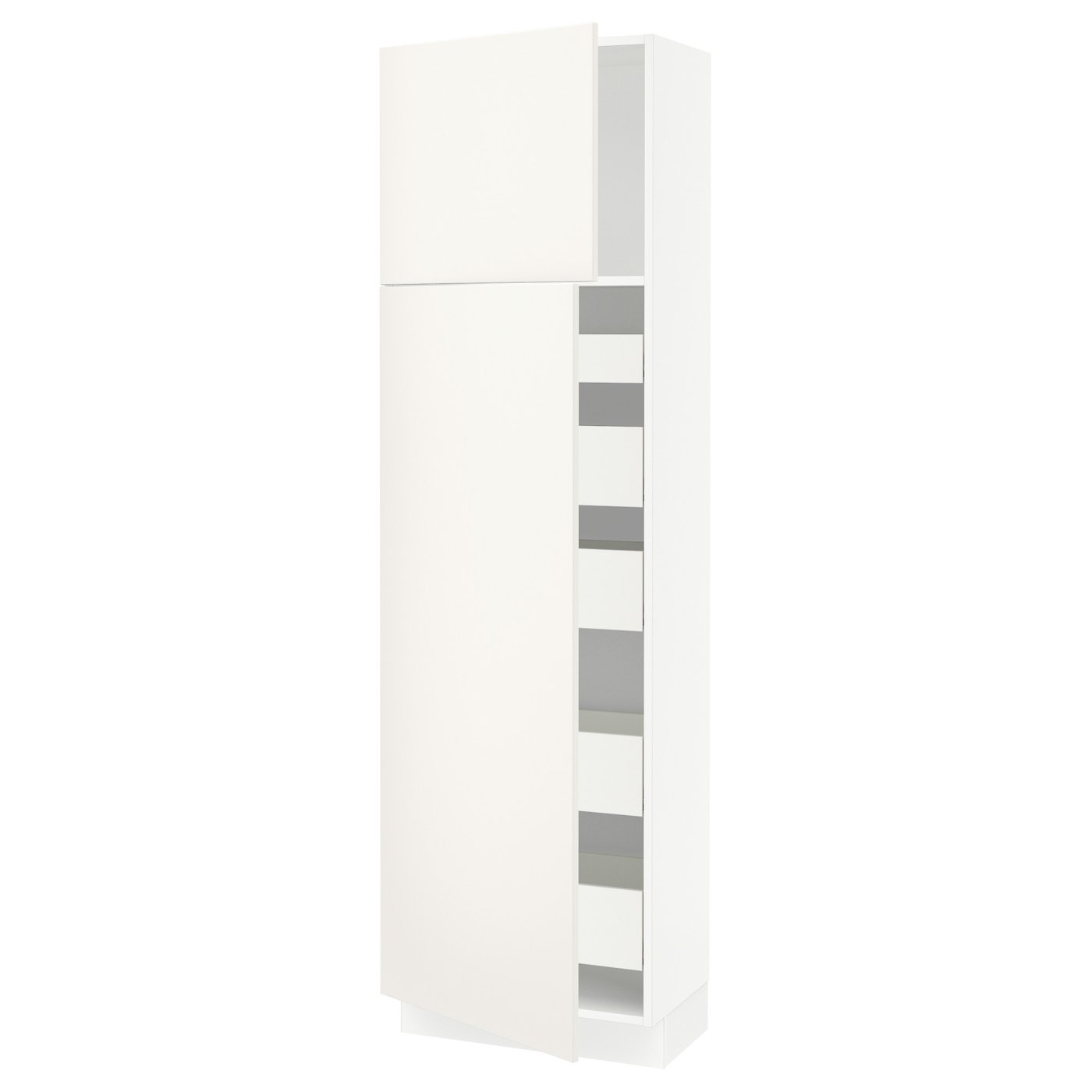 SEKTION high cb w 2 doors/shelves/5 drawers, white/Vallstena white