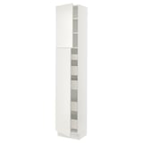 SEKTION / MAXIMERA High cb w 2 doors/shelves/5 drawers, white/Veddinge white, 18x15x90 "
