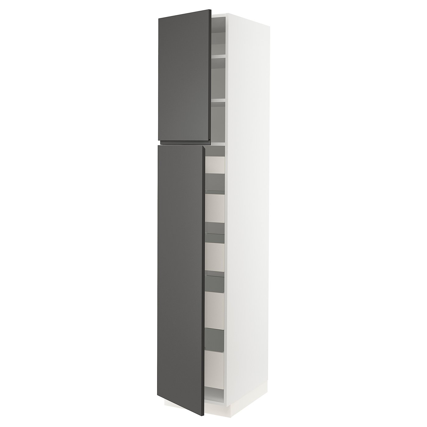 SEKTION / MAXIMERA high cb w 2 doors/shelves/5 drawers, white