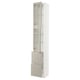 Option: SEKTION / MAXIMERA High cb w 2 glass drs/2 drawers, white/Stensund beige, 15x15x90 "