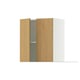 SEKTION / MAXIMERA Wall cabinet w 2 doors/2 drawers, white/Sinarp oak veneer, 24x15x40 "