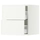 SEKTION / MAXIMERA Wall cabinet with 2 drawers, white/Aspudden matte white, 18x15x20 "