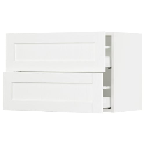SEKTION white kitchen cabinet, square shaped with minimalist design.