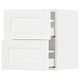 SEKTION / MAXIMERA Wall cabinet with 2 drawers, white Enköping/white wood effect, 18x15x20 "