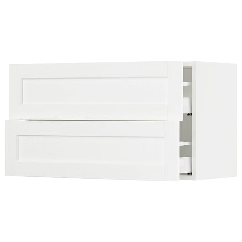 SEKTION kitchen unit in white with sleek, minimalist design and sturdy frame.
