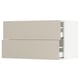 SEKTION / MAXIMERA Wall cabinet with 2 drawers, white/Havstorp beige, 36x15x20 "