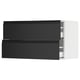 SEKTION / MAXIMERA Wall cabinet with 2 drawers, white/Upplöv matte anthracite, 36x15x20 "