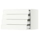 SEKTION / MAXIMERA Wall cabinet with 4 drawers, white/Aspudden matte white, 30x15x20 "