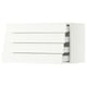 SEKTION / MAXIMERA Wall cabinet with 4 drawers, white/Aspudden matte white, 36x15x20 "