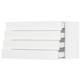 SEKTION / MAXIMERA Wall cabinet with 4 drawers, white Enköping/white wood effect, 36x15x20 "