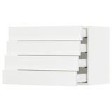 SEKTION / MAXIMERA Wall cabinet with 4 drawers, white Enköping/white wood effect, 30x15x20 "