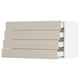 SEKTION / MAXIMERA Wall cabinet with 4 drawers, white/Havstorp beige, 36x15x20 "